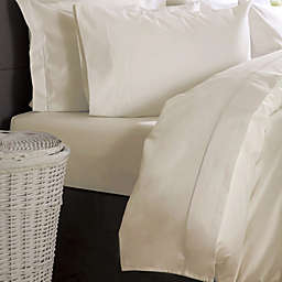 200 Thread Count Housewife Pillowcase Bundle Set Belledorm Percale Flat Sheet Black, Single