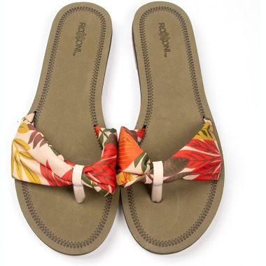 Floral Lace Strap Slippers for Women - Cute Womens Slippers with Color Flower Patterns - Boho Indoor Outdoor Womens Slippers for Summers - Stylish & Trendy Casual Slippers for Women. View a larger version of this product image.