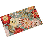 Sunnydaze Kitchen Floor Mat - 17-inch L x 29-inch W - Red/Orange Floral