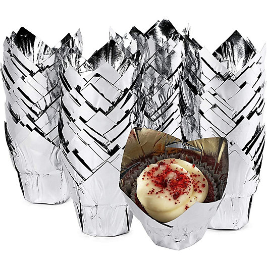 100 Pc Tulip Cupcake Liner Baking Cup Style Three for Standard Size Cupcakes and Muffins Liners for Wedding
