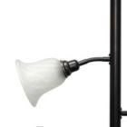 Alternate image 3 for Lalia Home Torchiere Floor Lamp with 2 Reading Lights and Scalloped Glass Shades