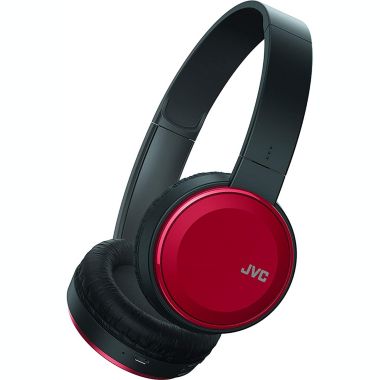 JVC Wireless Lightweight Flat Foldable On Ear Bluetooth Wireless Headband with Mic, Red (HAS190BTR). View a larger version of this product image.