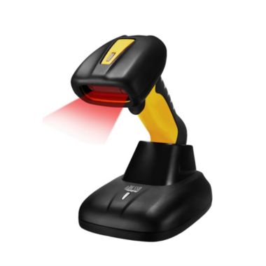 Adesso - Barcode Scanner Bluetooth Antimicrobial IP67 Waterproof CCD Barcodes Drop Protection Charging Cradle - Black (NuScan 4100B). View a larger version of this product image.