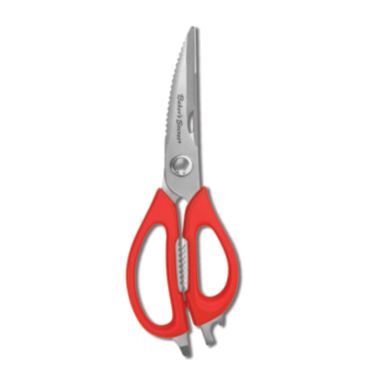 Baker's Secret Kitchen Scissors, Stainless Steel 8.5", Kitchen Essentials, Red. View a larger version of this product image.