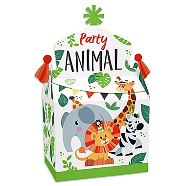 6 ZOO ANIMAL FAVOR  BOXES~Birthday ~Baby Shower~Gift Box~Favor/Treat box 