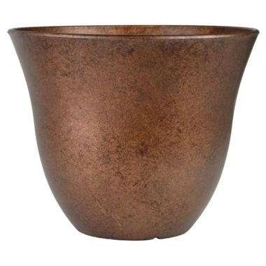 Classic Home and Garden Honeysuckle Resin Flower Pot Planter, Copper, 13in. View a larger version of this product image.