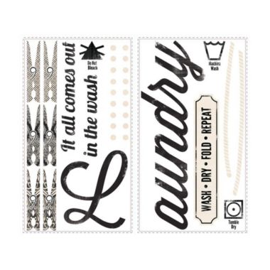 Roommates Decor Laundry Quote Wall Decals. View a larger version of this product image.