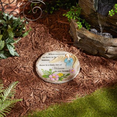 Accent Plus Cement Memorial Stepping Stone - Little Bit of Heaven. View a larger version of this product image.