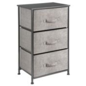 mDesign Vertical Dresser Storage Tower with 3 Drawers