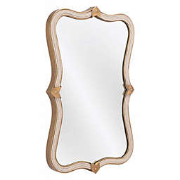 Zuo Hillegass Modern Wall Mirror with Painted Steel Frame - Gold