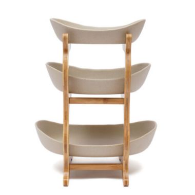 Kitcheniva Fruit Tray Storage Rack 3-Layer Vegetables Basket, Brown. View a larger version of this product image.