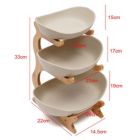 Alternate image 3 for Kitcheniva Fruit Tray Storage Rack 3-Layer Vegetables Basket, Brown