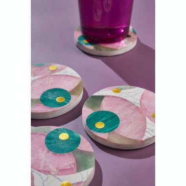 GAURI KOHLI Brilliance Marble Coasters, Set of 4. View a larger version of this product image.