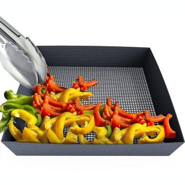 Kona Nonstick Mesh Basket- Grill, Smoke, or Bake Fruit, Veggies, Nuts. View a larger version of this product image.