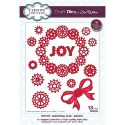 Creative Expressions Festive Industrial Chic Collection Wreath