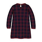 Alternate image 3 for Hope & Henry Girls&#39; Bow Detail Sweater Dress (Navy and Berry Plaid, 12-18 Months)