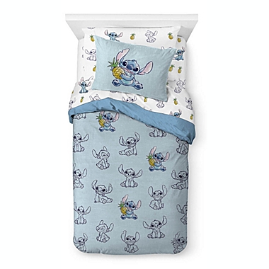 Saturday Park Disney Lilo & Stitch Watercolor Vibes 100% Organic Cotton Bed Set. View a larger version of this product image.