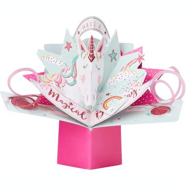 Second Nature Mailable Have a Magical Birthday Unicorn Pop Up Greeting Card - POP168. View a larger version of this product image.