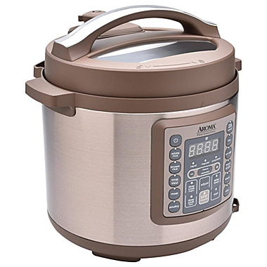 Aroma Housewares Professional MTC-8016 Digital Pressure Cooker, 6 quart, Brown. View a larger version of this product image.