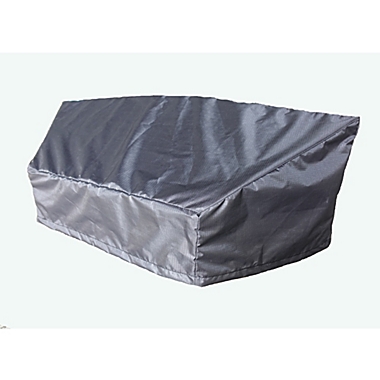 Summerset Shield Gold Circular 2-Layer Polyester Fabric Outdoor Sofa Cover - 89x36", Charcoal Grey. View a larger version of this product image.