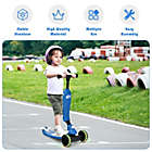 Alternate image 3 for Slickblue 2 in 1 Kids Kick Scooter with Flash Wheels for Girls Boys from 1.5 to 6 Years Old-Blue
