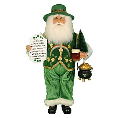 Karen Didion Irish Santa Christmas Figurine 17 Inch. View a larger version of this product image.
