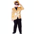 Alternate image 0 for Dress Up America Fully lined Gold Sequined Blazer / Jacket For Kids - Size S (4-6)