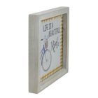 Alternate image 1 for GCI 7" Blue And White Vintage Bicycle "Life Is A Beautiful Ride" Plaid Accent Wall Decor