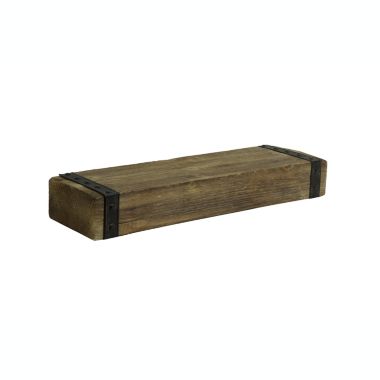 TX USA Braden 24" Floating Wooden Wall Shelf - Brown. View a larger version of this product image.