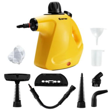 Slickblue 1050W Multi-purpose Handheld Pressurized Steam Cleaner-Yellow. View a larger version of this product image.