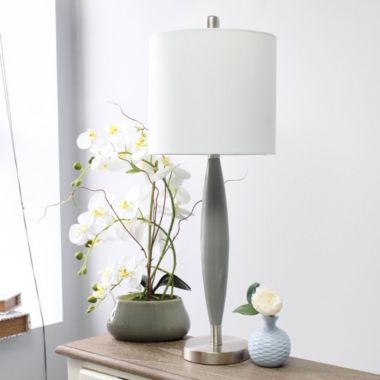 Elegant Designs Needle Stick Table Lamp, Gray. View a larger version of this product image.