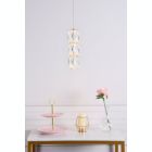 Alternate image 1 for Elegant Lighting Polaris LED light gold Pendant Clear Royal Cut Crystal