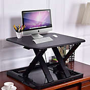 Slickblue Slim 8 Adjustable Standing Folding Lap Desk-Black