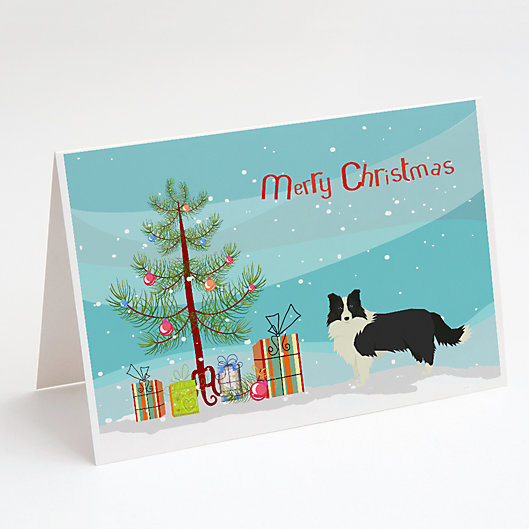 Border Collie Christmas Cards Set of 10 cards & 10 envelopes