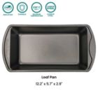 Alternate image 1 for Baker's Secret 12" Loaf Pan, Thick Carbon Steel & Non-stick coating, 9" baking capacity, Dark Gray Classic Line