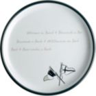 Alternate image 0 for Marine Business Welcome On Board Non-Slip Dessert Plate - Set of 6