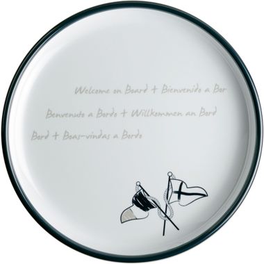Marine Business Welcome On Board Non-Slip Dessert Plate - Set of 6. View a larger version of this product image.