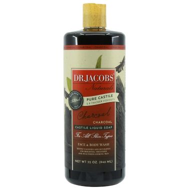 Dr Jacobs Naturals 32 Oz. 2 Pack Pure Castile Liquid Soap - CHARCOAL. View a larger version of this product image.