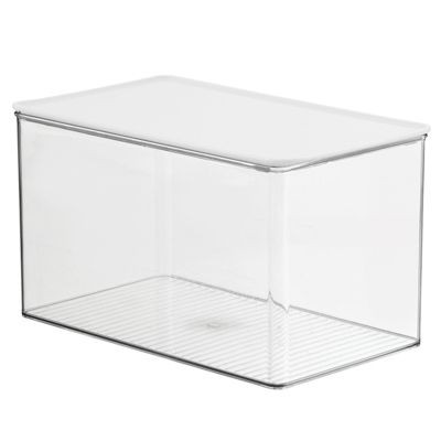 Black Bathroom Storage Box With Lid – Rispa