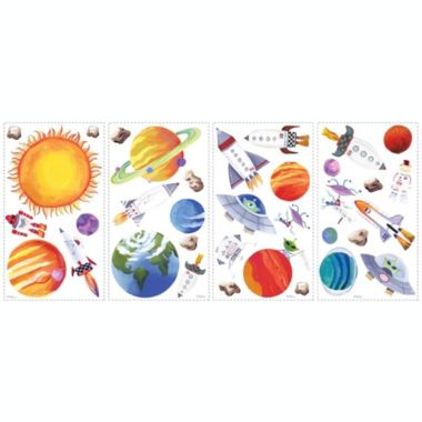 Roommates Decor Outer Space Peel And Stick Wall Decals. View a larger version of this product image.