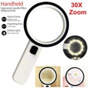 Kitcheniva 30-Times Jumbo Handheld Clear Magnifying Glass