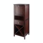 Alternate image 0 for Winsome Wood Home Brooke Jelly Cupboard, 4-Section Cabinet, Walnut