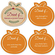 Big Dot of Happiness Drink If Game - Friends Thanksgiving Feast - Friendsgiving Party Game - 24 Count