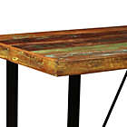 Alternate image 2 for vidaXL Bar Table Solid Reclaimed Wood 47.2"x23.6"x42.1"