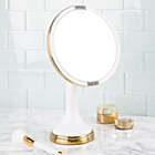 Alternate image 3 for mDesign Sensor LED Lighted Makeup Vanity Mirror, 8" Round, 3X