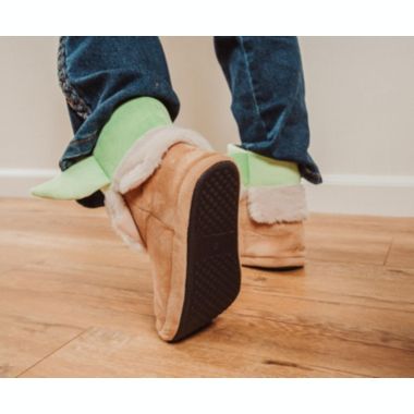 Star Wars  The Mandalorian Grogu Women's Boot Slippers. View a larger version of this product image.