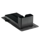 Alternate image 0 for mDesign Compact Dish Drying Rack with Swivel Spout & Silicone Mat