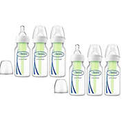 Dr. Browns Standard Neck Options+ Anti-Colic Baby Bottle, 4 oz, 6 Pack