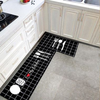 Kitcheniva Anti-Fatigue Floor Mat Waterproof Rugs Heavy Duty #65 2 Pcs Velvet. View a larger version of this product image.