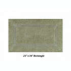 Alternate image 1 for Better Trends Lux Reversible Bath Rug, 100% Cotton, 21" x 34" Rectangle, Sage
